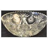 Anchor Hocking Early American Prescut Crystal Bowl