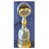 Rossini Italian Amber Glass Decanter & Stopper