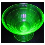 Anchor Hocking Uranium Green Dessert Cup