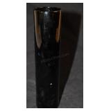 Black Glass Vase 7.5 Inches