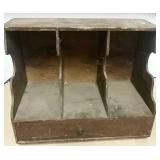 Vintage Wooden Letter Secretary Mail Holder