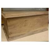 Solid Wood Keepsake Storage Box 15 X 7 X 10 Inches