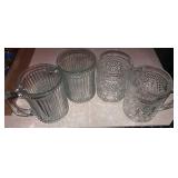 Four Vintage Anchor Hocking Coffee Mugs