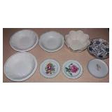 Assorted Mini Plates And Bowls - Lenox Rose Bowl,