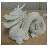 White Ceramic Dragon Statue