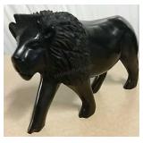 Carved Rosewood Lion 10 X 6 Inches 2 Lb 11.1 Oz