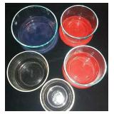 Pyrex Clear Round Storage Dishes 8 Pcs