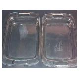 Pair Pyrex Casserole Dishes With Easy Grab Handles