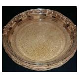 Vintage Pyrex Pie Pan And Cork Pie Pan Holder