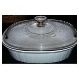 Oval Corningware Covered Casserole 11 X 8.5 Inches