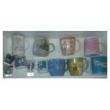 Assorted Ceramic Coffee Mugs And Shot Glasses