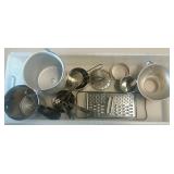 Assorted Kitchen Gadgets - Sifter, Biscuit Cutter,