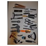 Assorted Kitchen Gadgets - Peelers, Slicers, Spout
