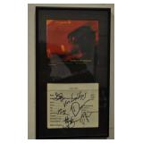 Tragically Hip Autographs Black Frame W/ Glass