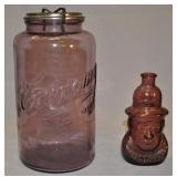 Purple 2 Quart Economy Glass Jar