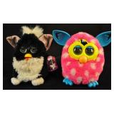 Pair Of Furbies - Black & White Furby, Pink Furby