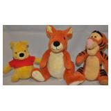 Winnie The Pooh, Kanga & Tigger Plush Toys