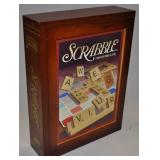 Scrabble Crossword With Wooden Bookshelf Case