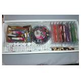 Assorted Loose Beads And Wire.