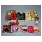 Assorted Candles And Wax Cubes.