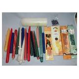 Assorted Candles And Incense.