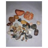 Rock, Mineral And Petrified Wood Assortment.