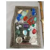 Stone And Plastic Pendants. Mirror Not Included.