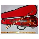 9 Inch Violin With Case.
