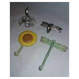 Cast Iron Decorative Hooks.