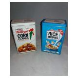 Tin Kellogg Boxes 1984 4.5x6.5"
