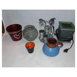 Decorative Assortment Candle Holders, Pottery,