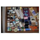 Sewing Accessories; Thread, Elastic, Scissors,