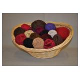 Basket Of Yarn - Reds & Browns 17 Skiens