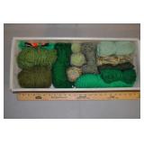 Yarn Bundles - Assorted Green Yarns