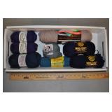 Wool Yarn - Assorted Colors 8 Skeins
