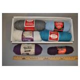 Acrylic Yarn - Heather Colors 6 Skeins