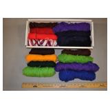 Acrylic Yarn - Assorted Dark Colors 16 Skein