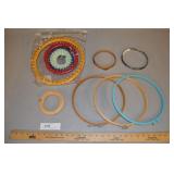 Knifty Knitter 3 Round Looms And Assorted Rounds.