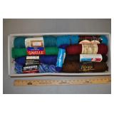 Acrylic Yarn - Jewel Tones 9 Skeins