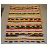 Multi Color Knitted Afghan 50 X 67