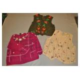 Knitted Sweater Vests Sz  W18 - 24