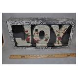 J O Y Decorative Holiday Letters In Box