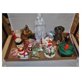 Assorted Holiday Santas, Snowmen, Angels, Misc