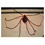 Large Creepy Lighted Spider 80 Inches Wide
