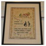 Vintage Needlepoint Made In 1929 By A.b. Loomis