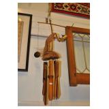 Wind Chime Bird On Coconut, The Bird Head Moves