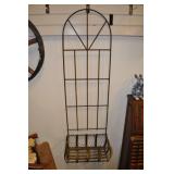 Trellis Basket Hanging Planter, Arch Top, Lined