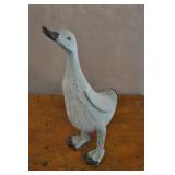 Vintage Wooden Blue Duck 16 Inches Tall.