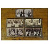 Stereoscopic Cards, 5 Children Related;