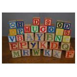 Vintage Letter Block Collection. Mixed Sizes.